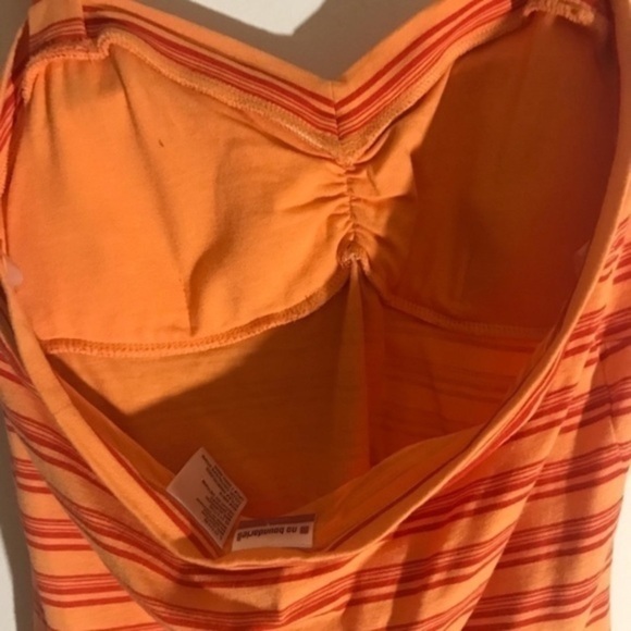 No Boundaries Orange and Red Striped Camisole - Picture 4 of 5